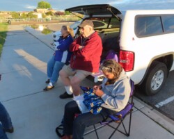 The Measuring Team is ready and anxiously awaits the balloons. Monthly Event 03/27/22